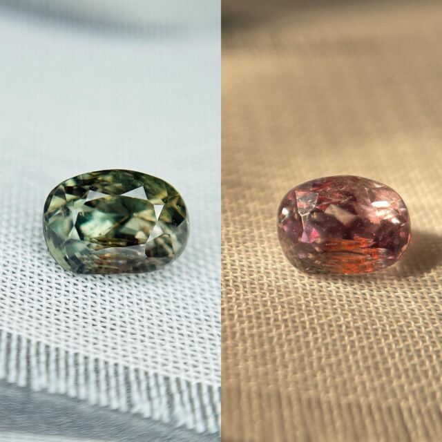 This splendid Natural Alexandrite little below 1ct, rare stone is green in natural sunlight and turn to magnificent sunset padparacha colour in incandescent light , 
Laboratory Certified 
now available @nandithashagems