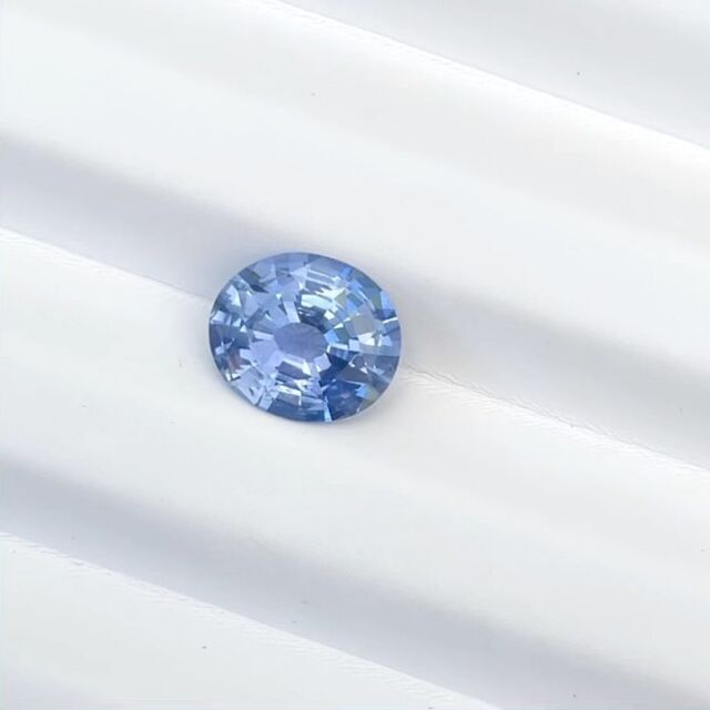 Ceylon Natural Blue Sapphire is little over 3ct, No treatments. Certified. Unique natural sapphire for your  fine jewellery design. Now available @nandithashagems